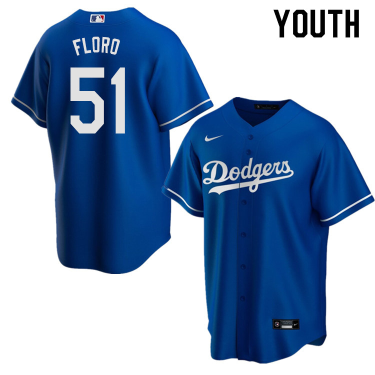 Nike Youth #51 Dylan Floro Los Angeles Dodgers Baseball Jerseys Sale-Blue